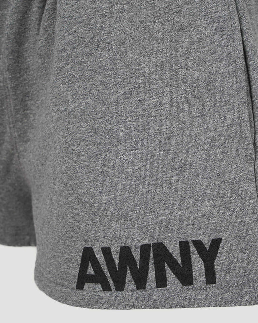 Graphic logo print cotton shorts