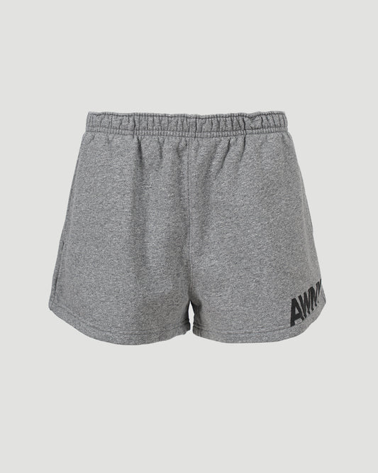 Graphic logo print cotton shorts