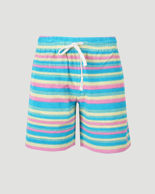 Stripe Towelling Polo Shorts