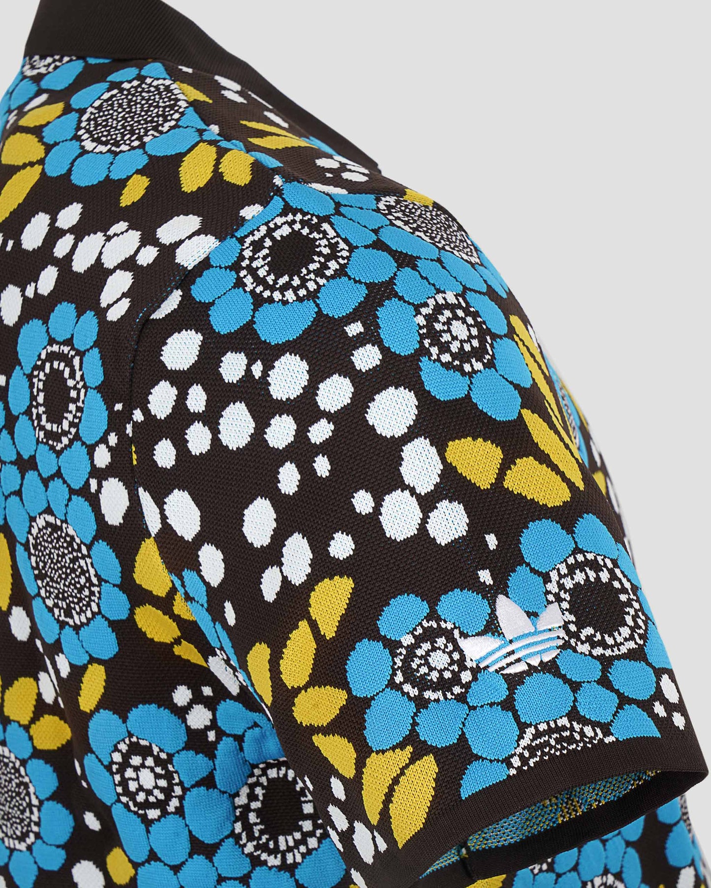 Floral Knit Polo Shirt