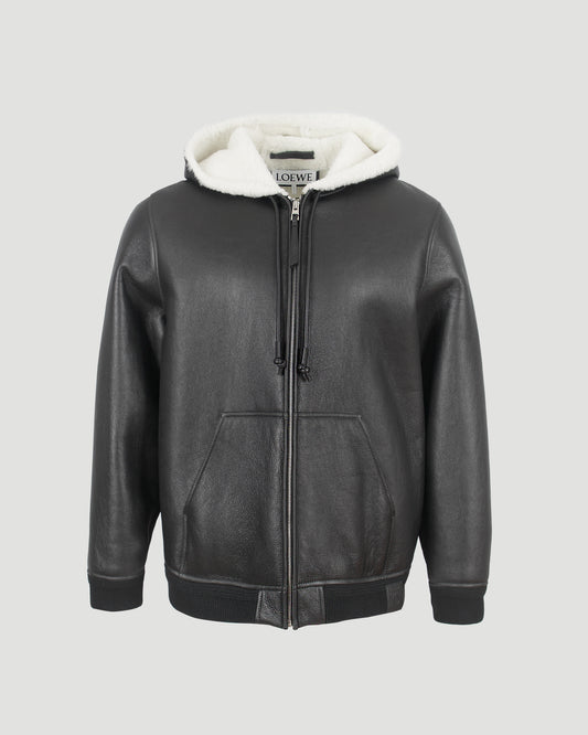 Leather Hoodie