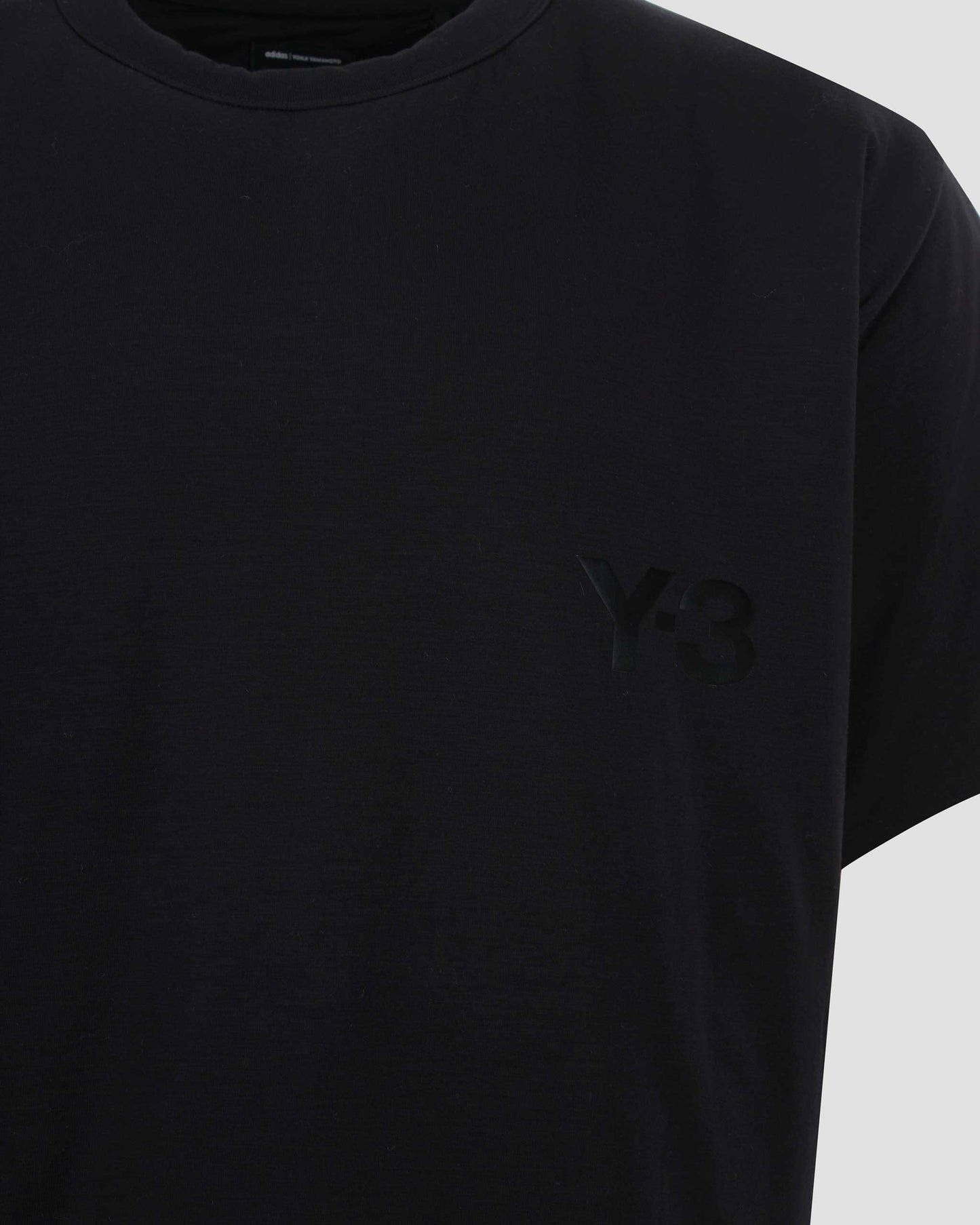 Padded Short Sleeve Tee in Black