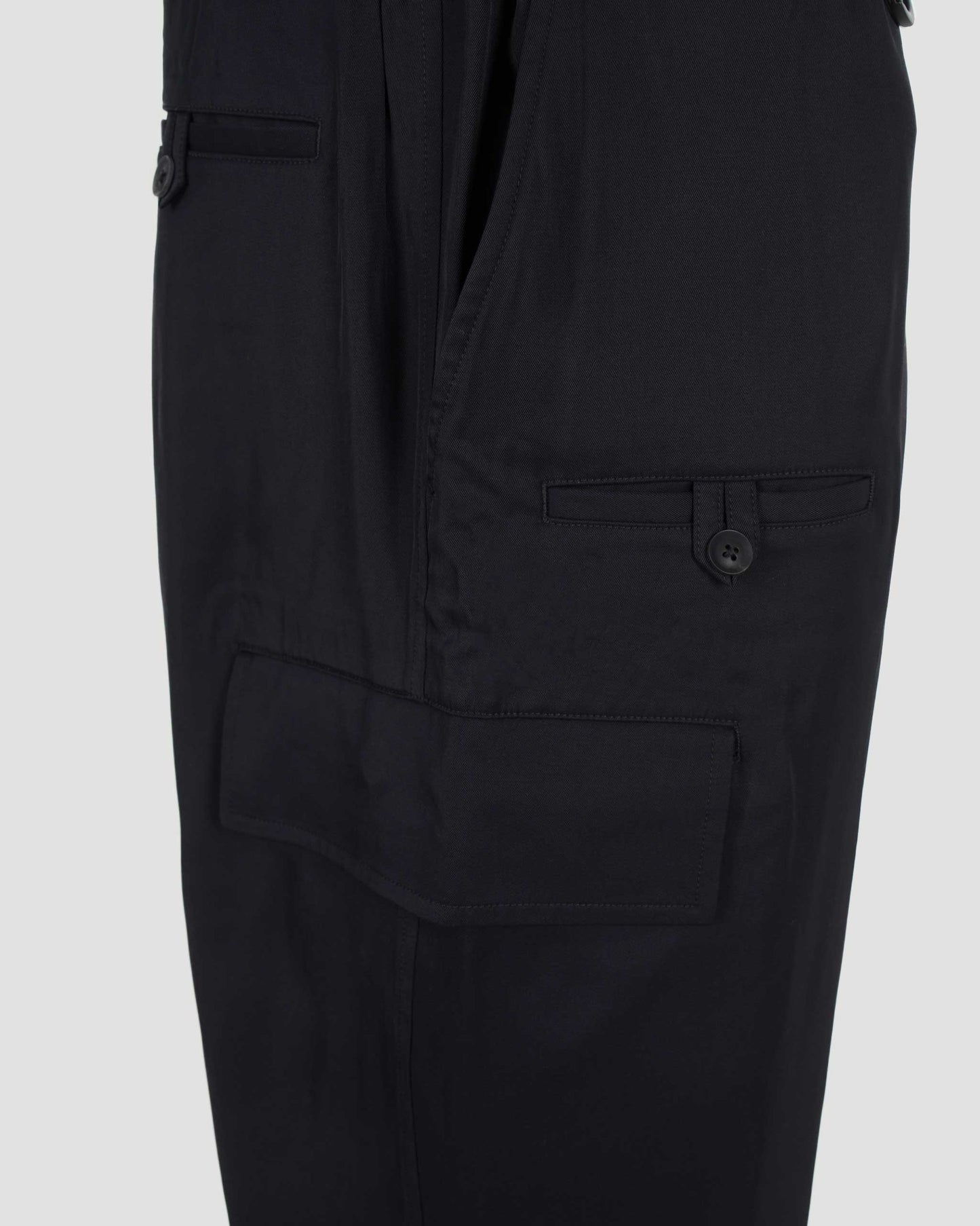 Rayon Twill Cuffed Pants