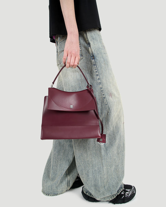 Nano Handbag Medium in Burgundy