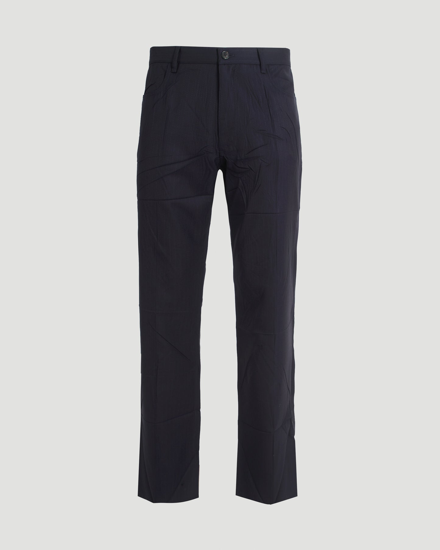 Straight Tailored Pants in Dark Navy