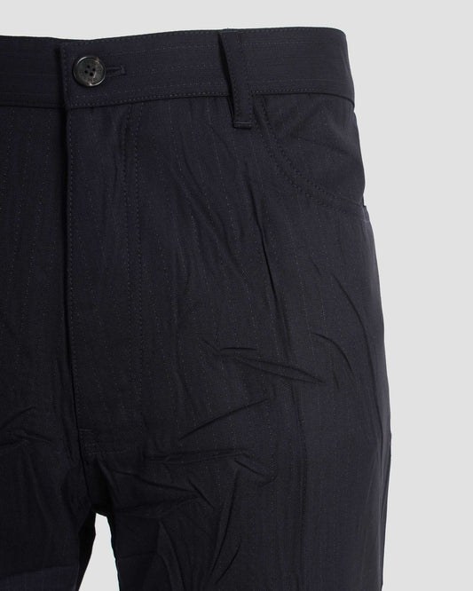 Straight Tailored Pants in Dark Navy