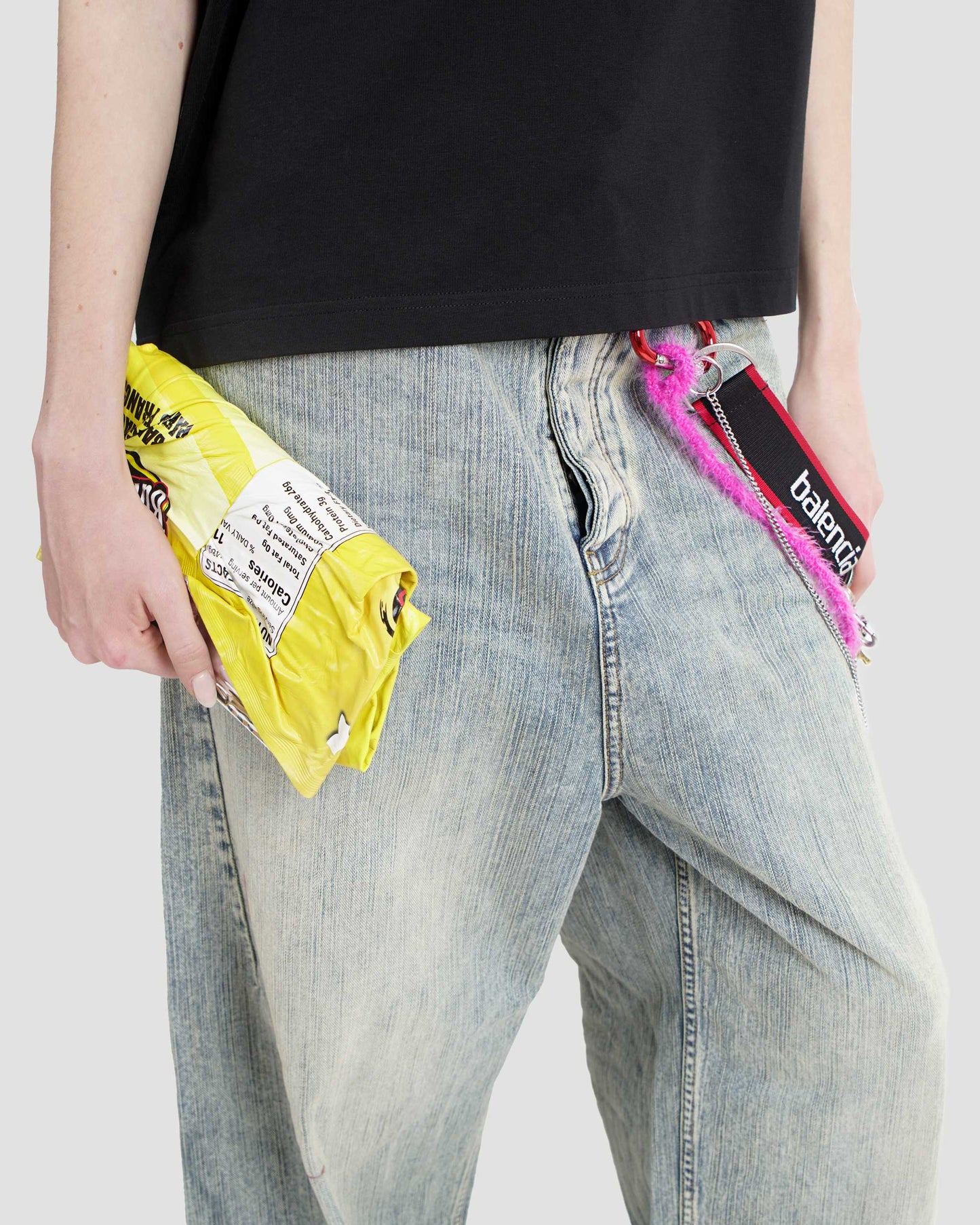 Chips Clutch Wallet in Yellow
