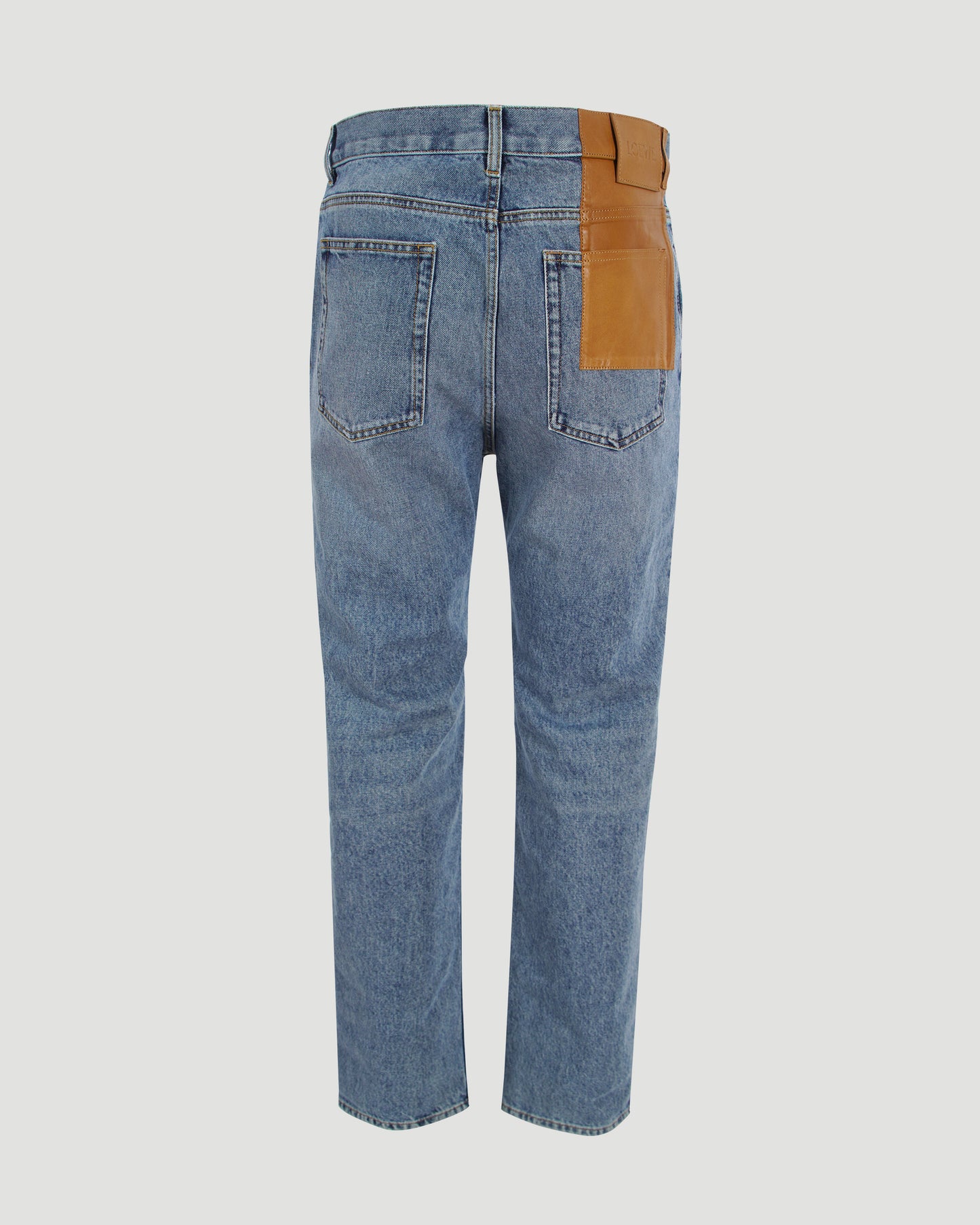 Straight Leg Jeans in Denim