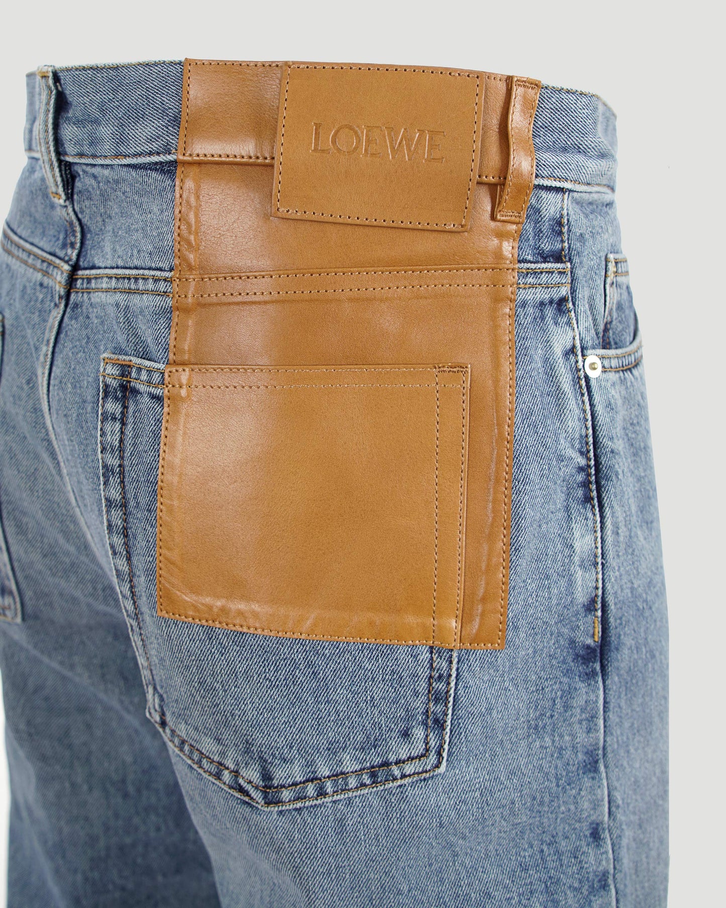Straight Leg Jeans in Denim