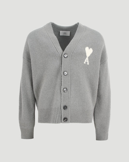 Alpaca Ami De Coeur Cardigan in Grey