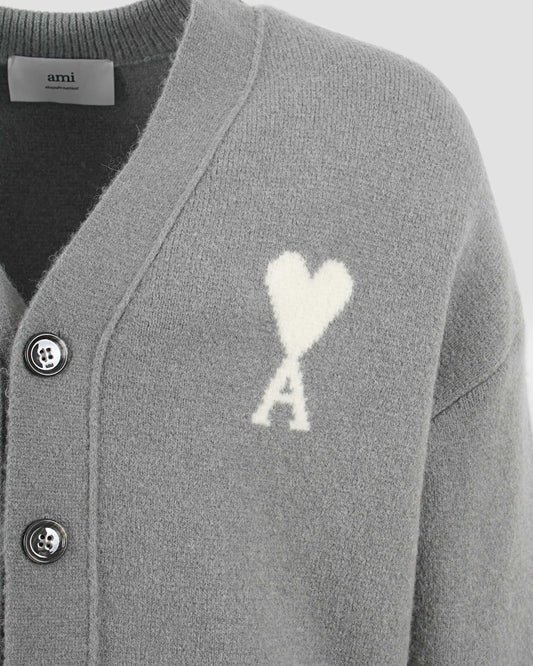 Alpaca Ami De Coeur Cardigan in Grey