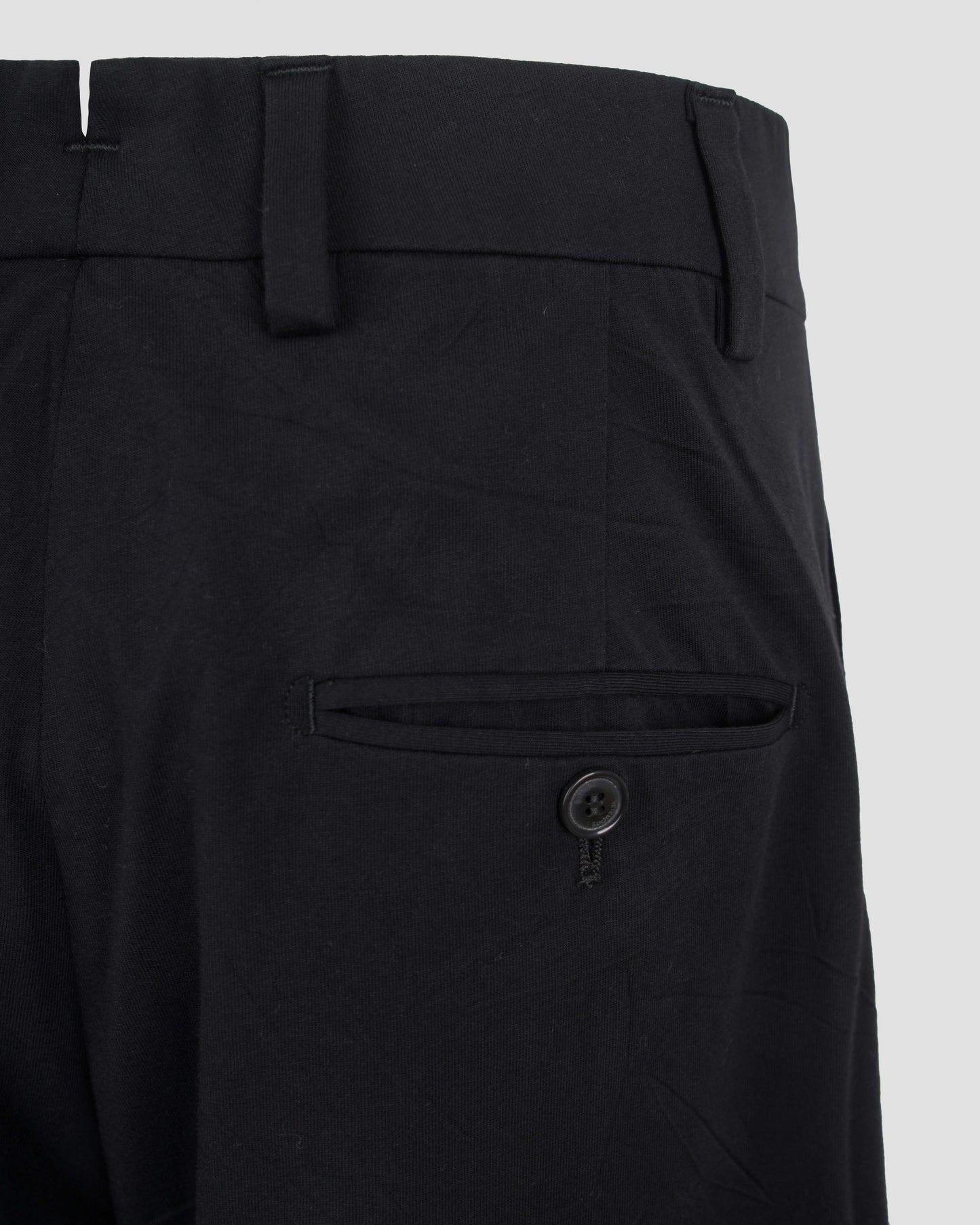 Crinkle-effect wide-leg trousers