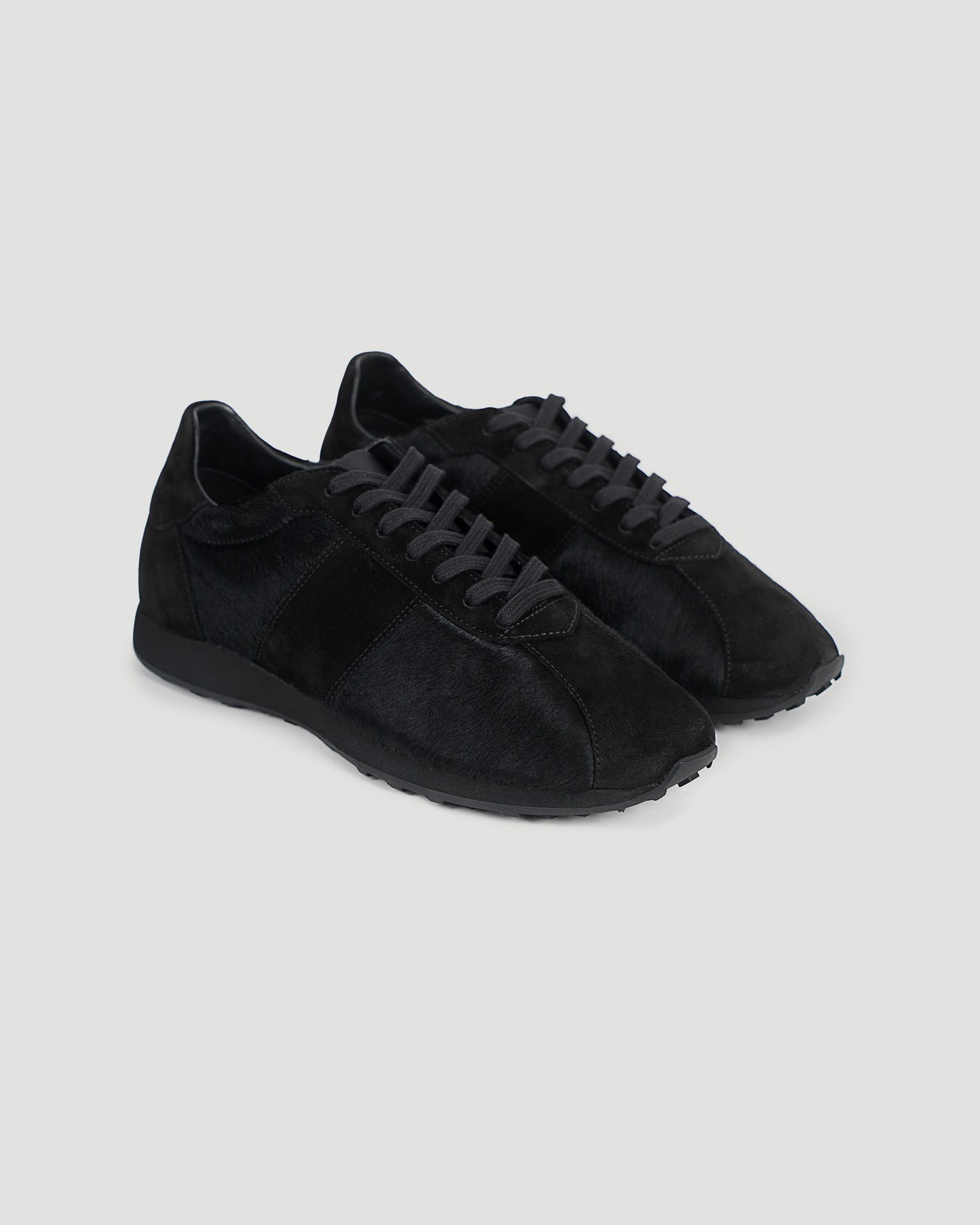 Mica Sneaker in Black Ponyhair And Suede