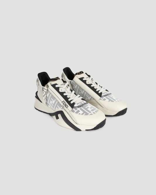 Fendi Flow Sneakers in White FF Lycra®