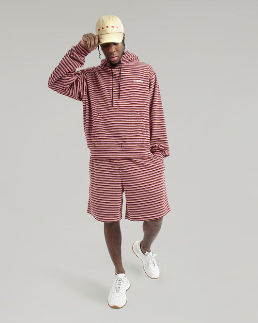 LAYERED STRIPED SHORTS