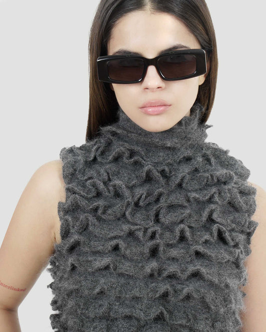 Rectangular Sunglasses Grey