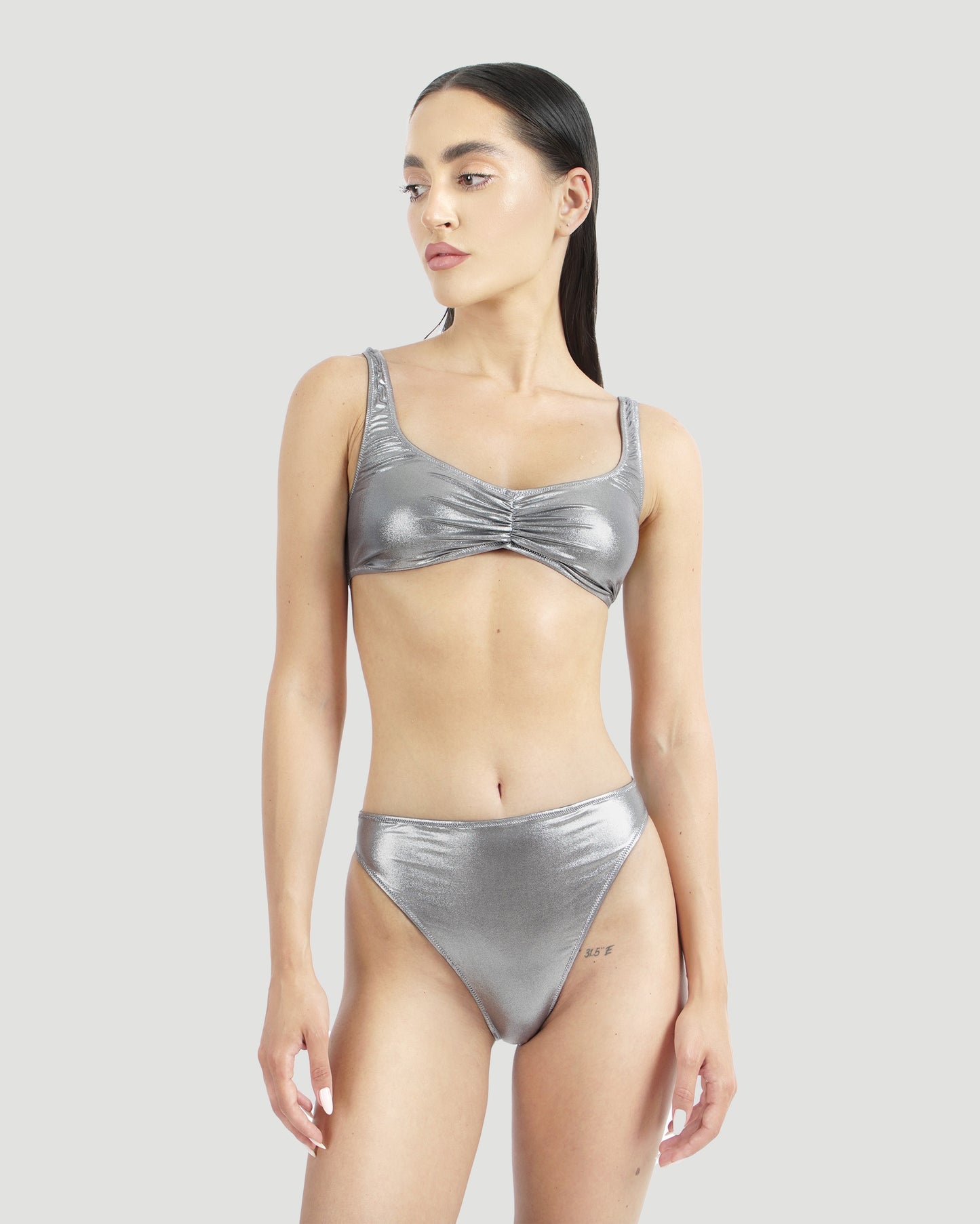Zoe Bikini Bottoms – Alluminium