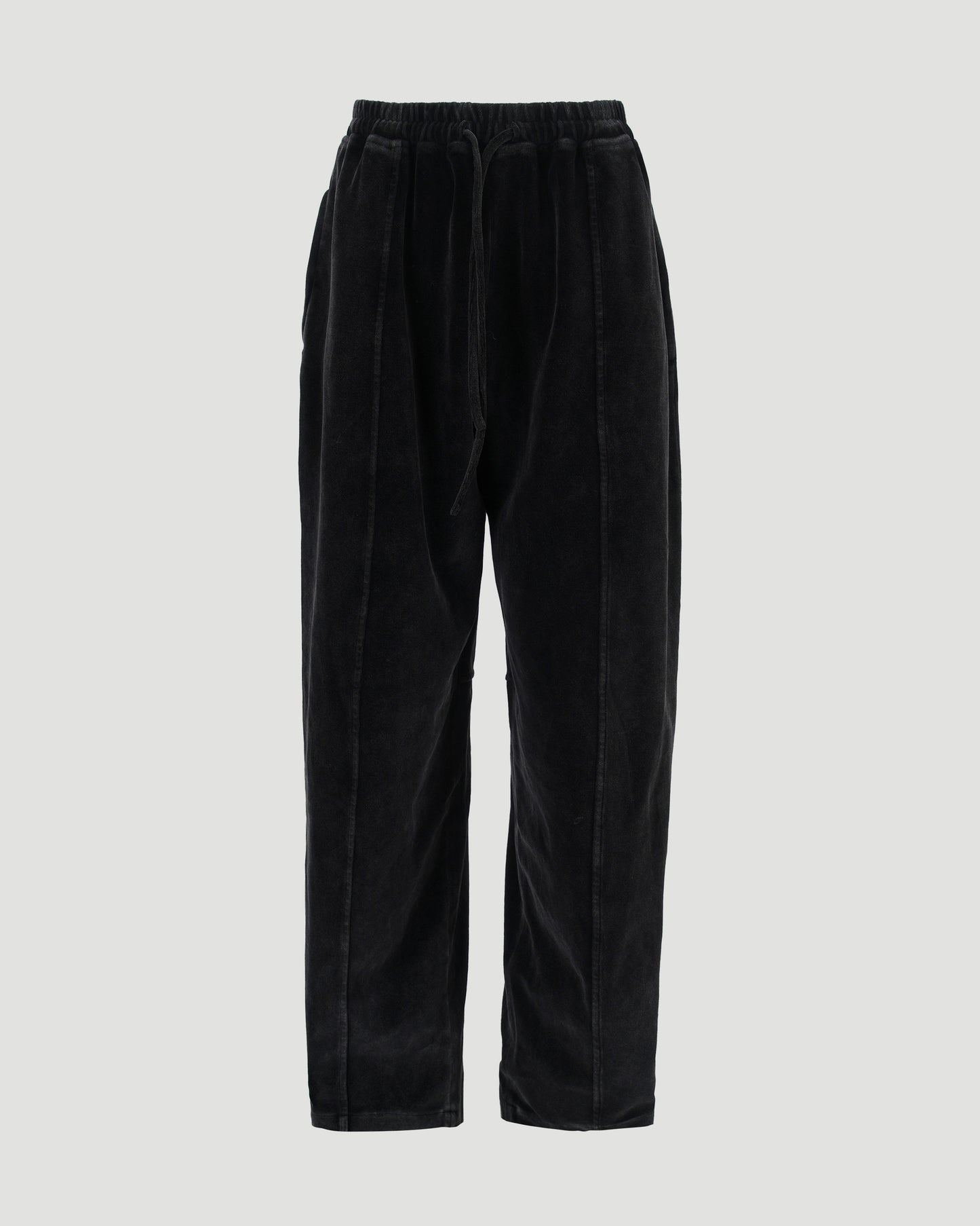 VELOUR TRACK PANTS in Washed Pepper