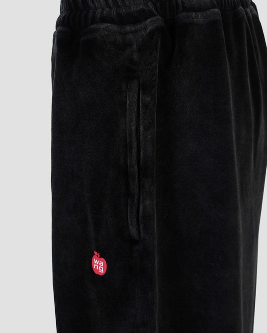 VELOUR TRACK PANTS in Washed Pepper