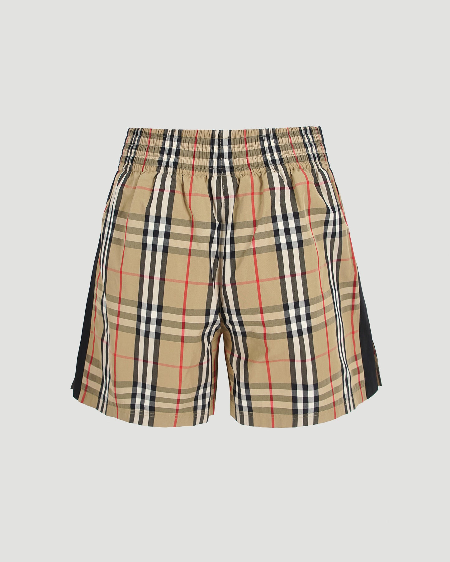 Check Stretch Cotton Shorts