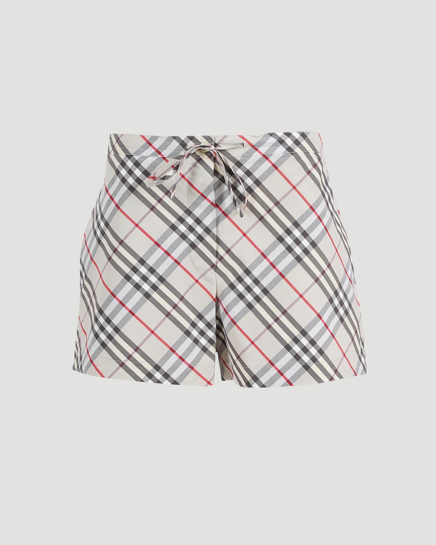 Check Cotton Pyjama Shorts