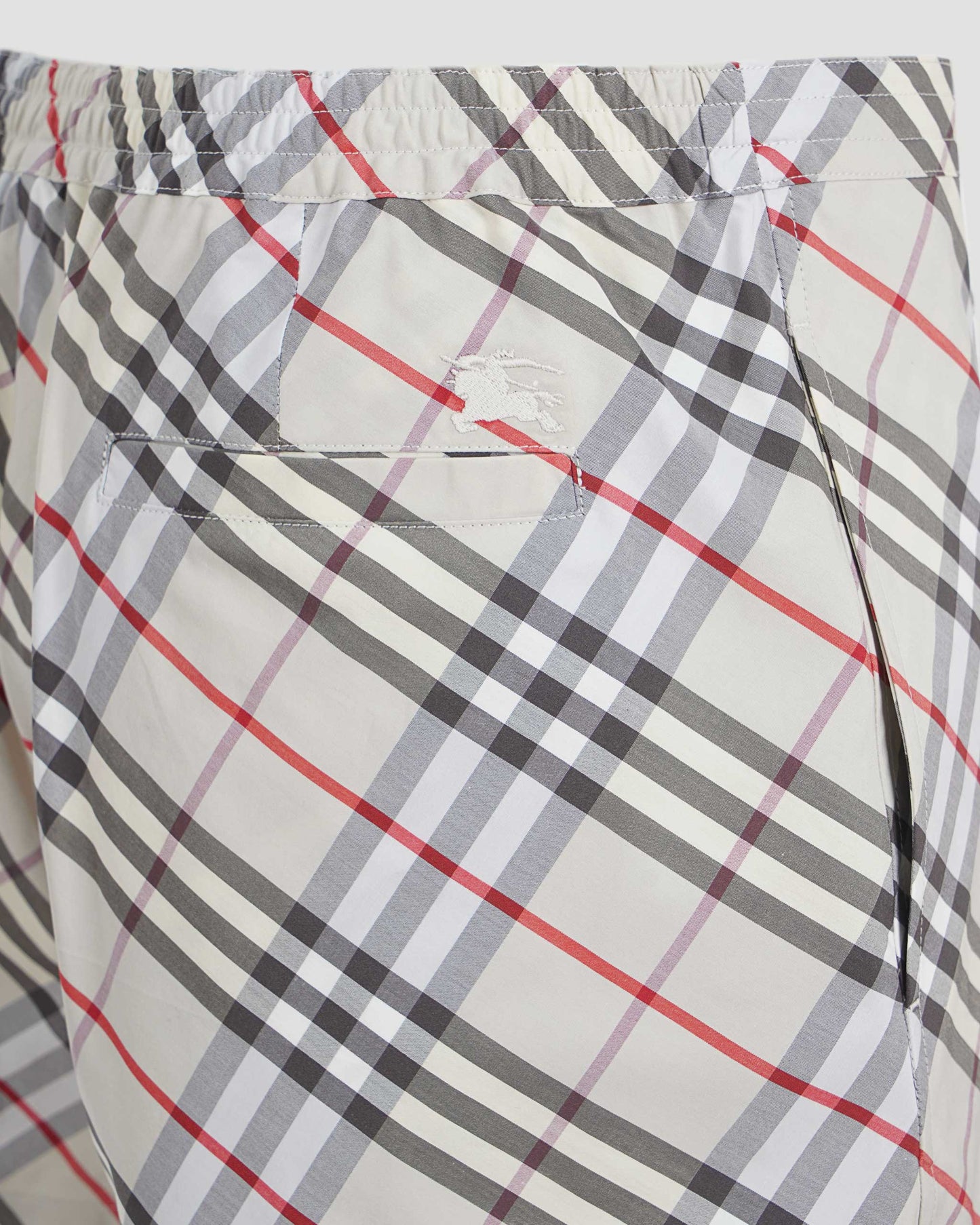 Check Cotton Pyjama Shorts