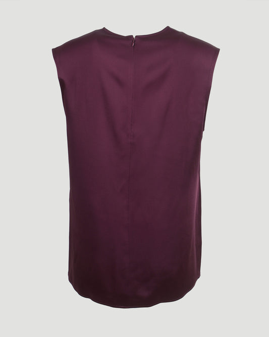 Sleeveless Top in Burgundy