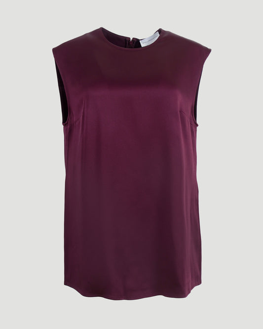 Sleeveless Top in Burgundy