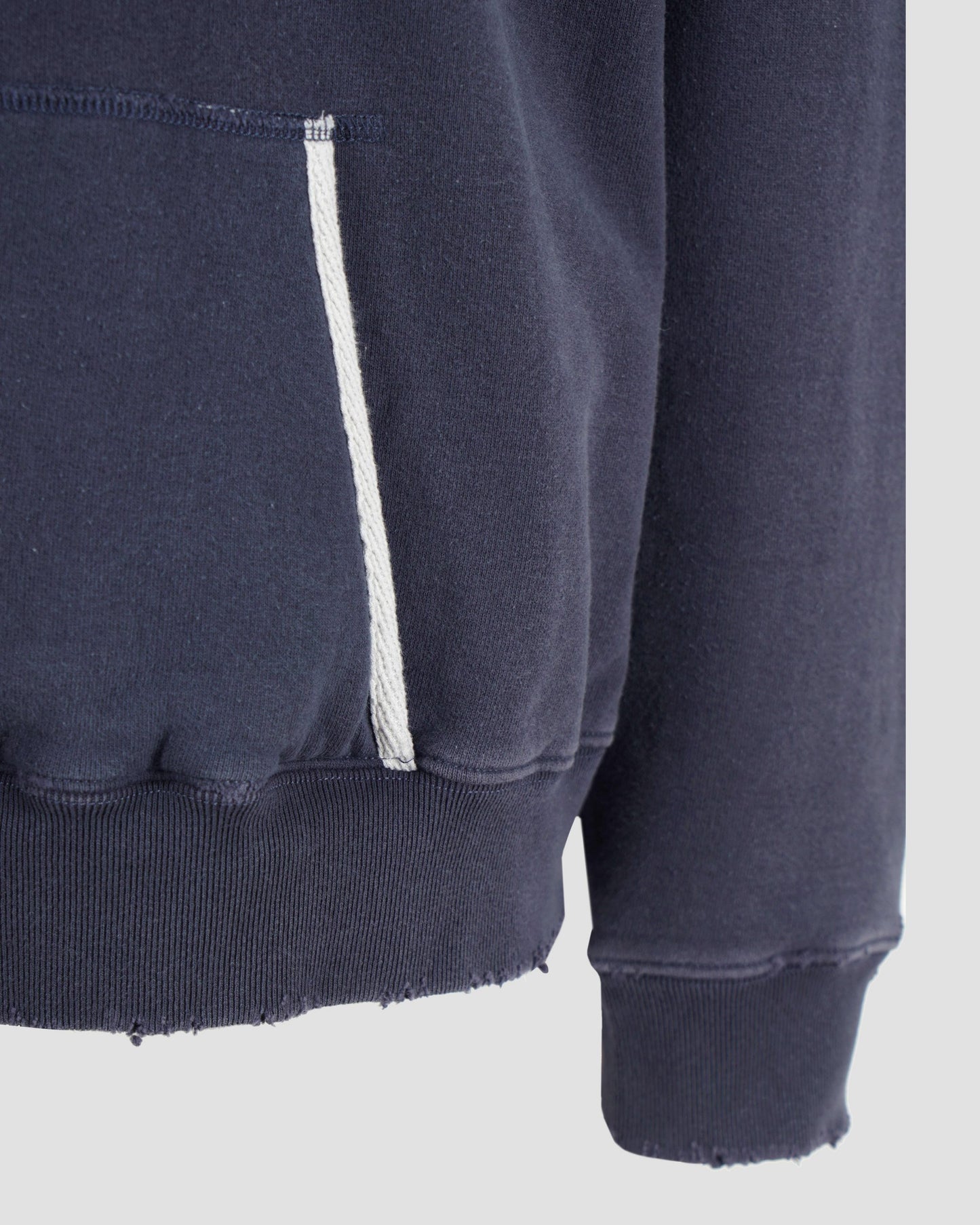 Distressed Hoodie in Grey