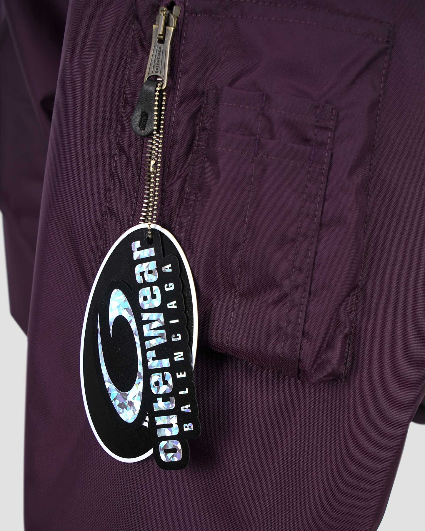 Bomber Jacket Large Fit in Dark Purple