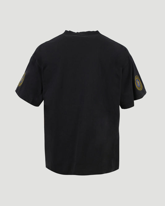 Uniform Merch Oversized T-Shirt in Black Faded