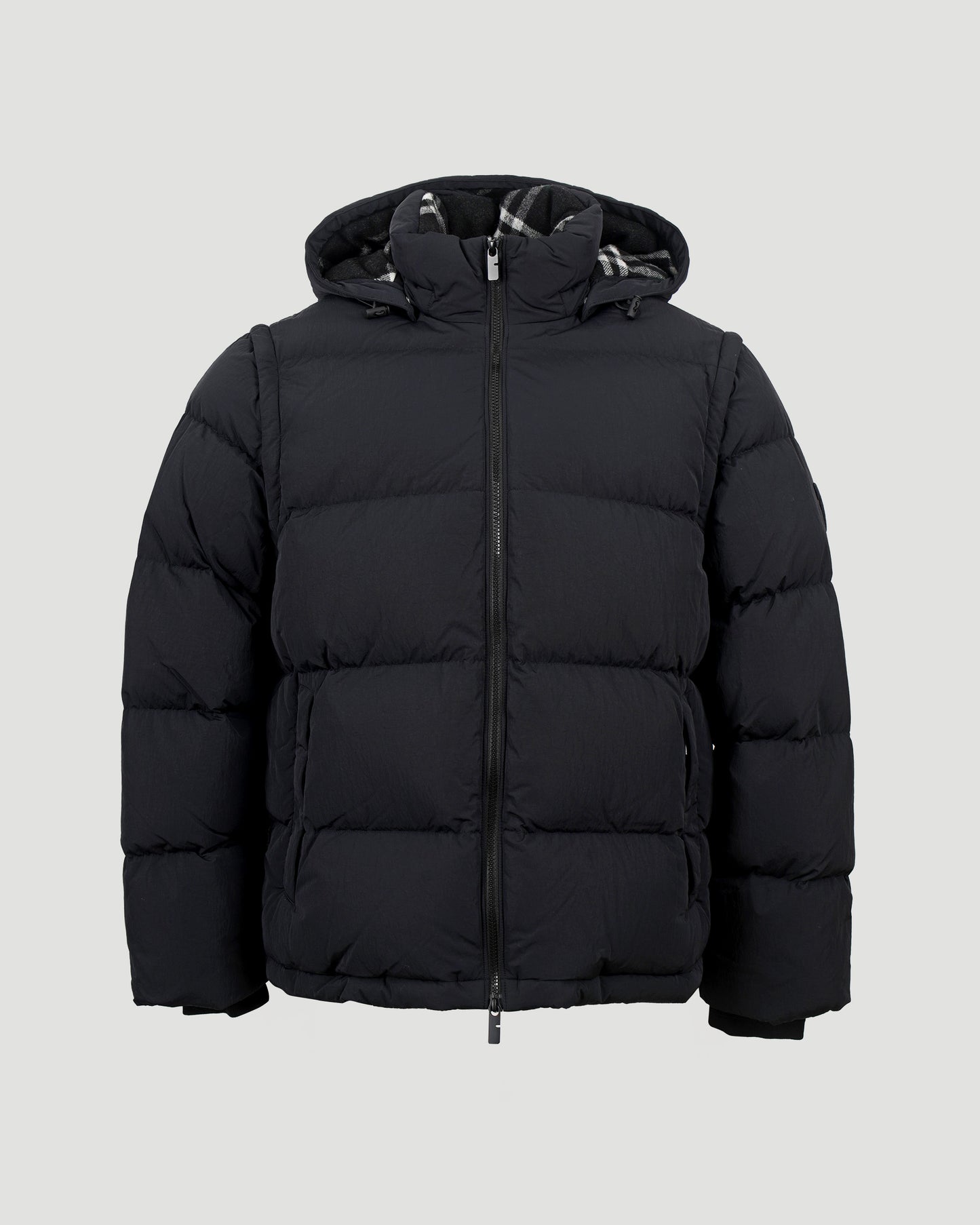 Detachable Sleeve Nylon Bideford Puffer Jacket
