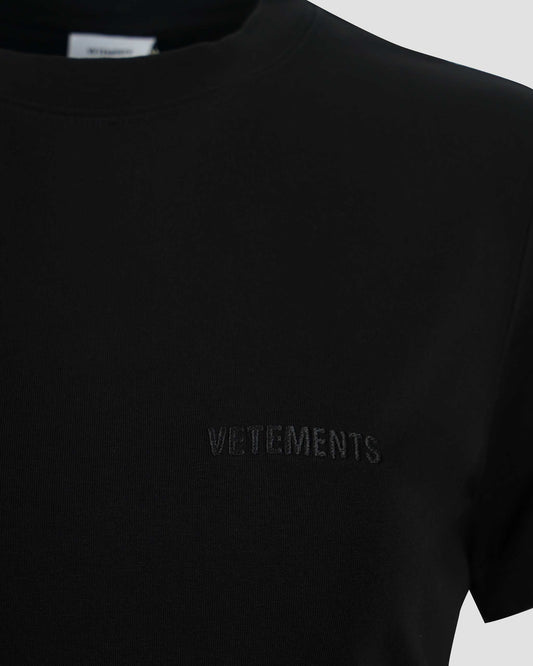 Cotton T-Shirt in Black