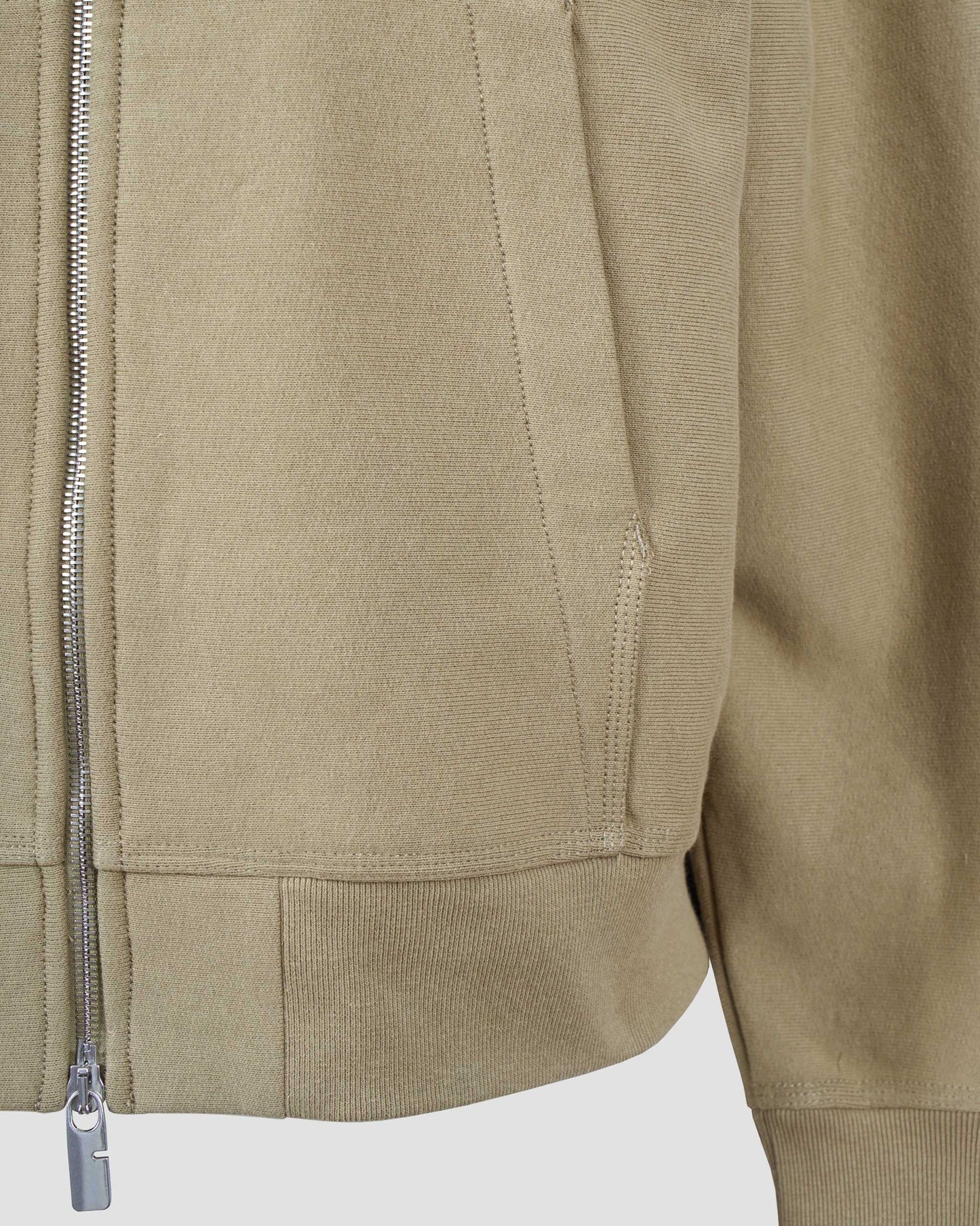 Cotton Blend Zip Hoodie