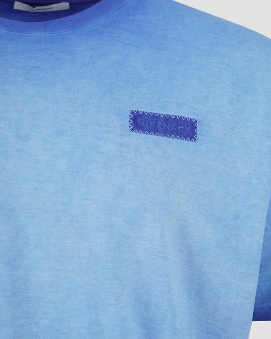 T-shirt in Cotton with Logo Patch