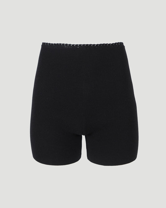 Fitted rib shorts