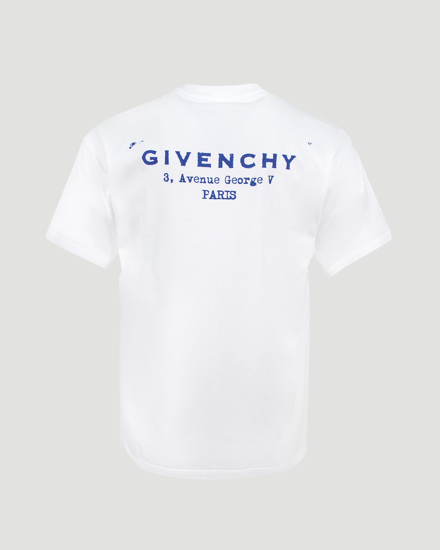 T-Shirt in Cotton With GIVENCHY Stamp Print in White