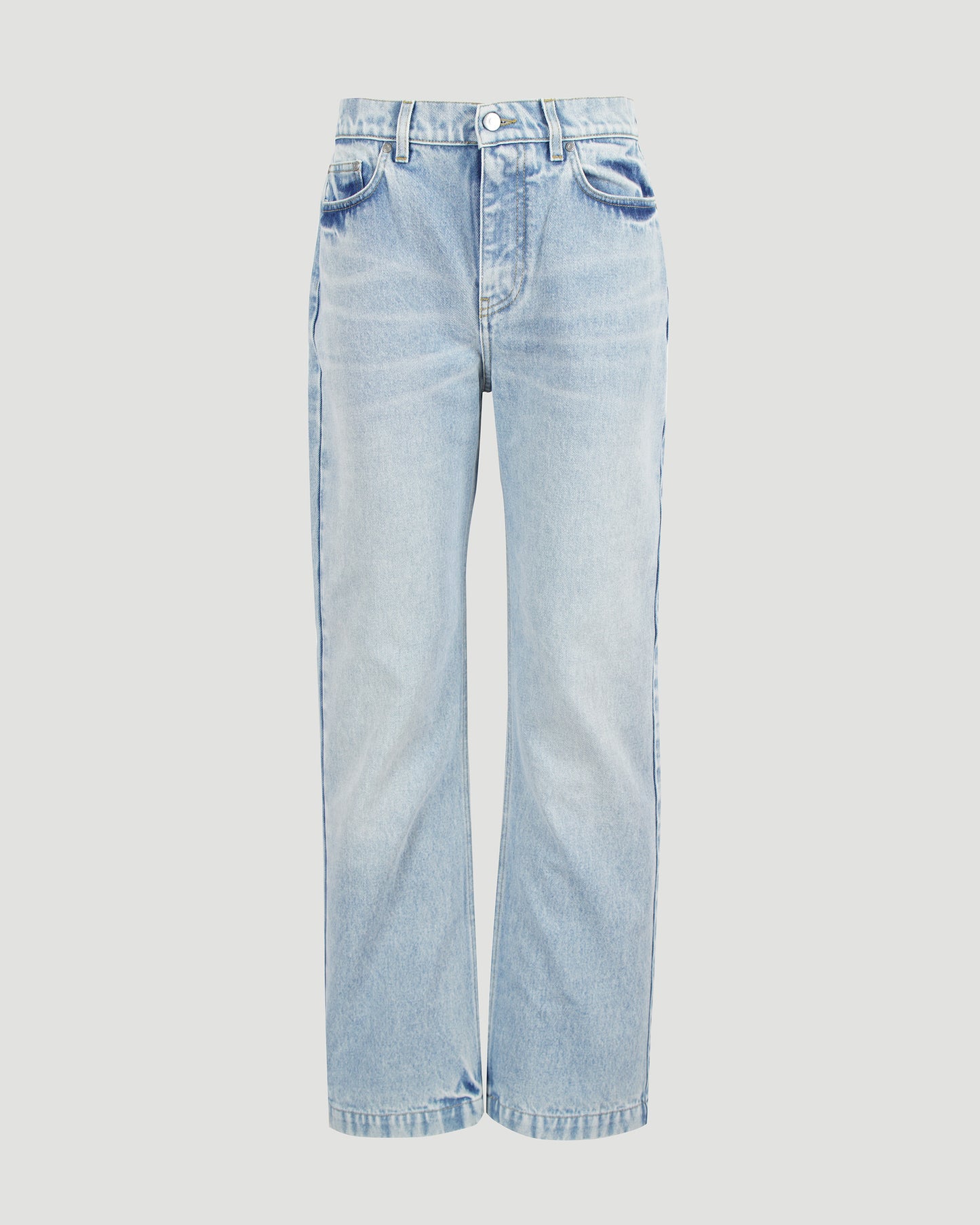 LIGHT BLUE VINTAGE STRAIGHT LEG DENIM JEANS