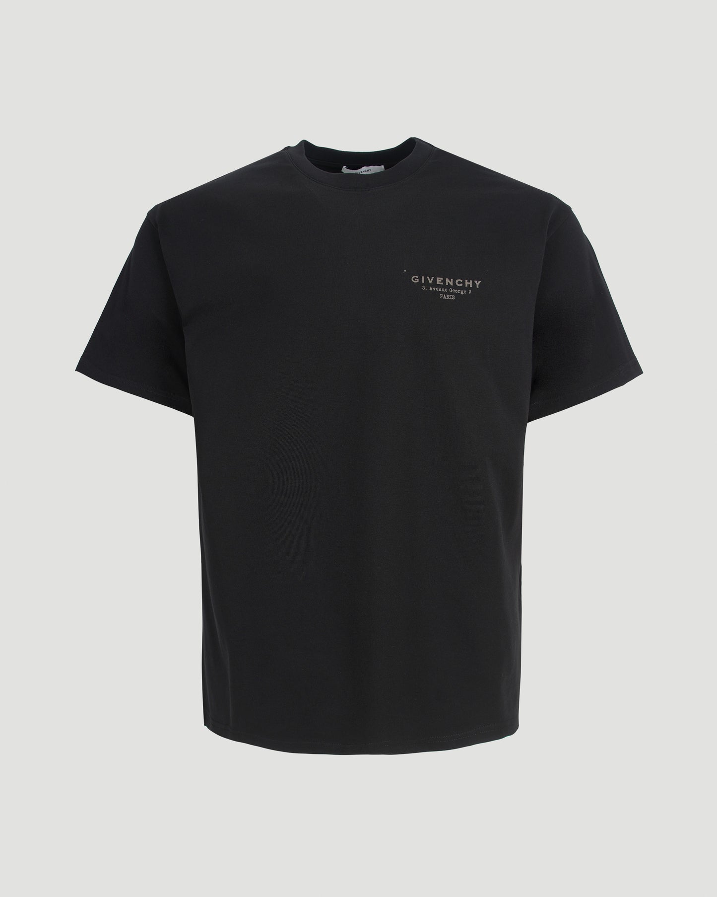 Cotton T-Shirt With GIVENCHY Logo in Black