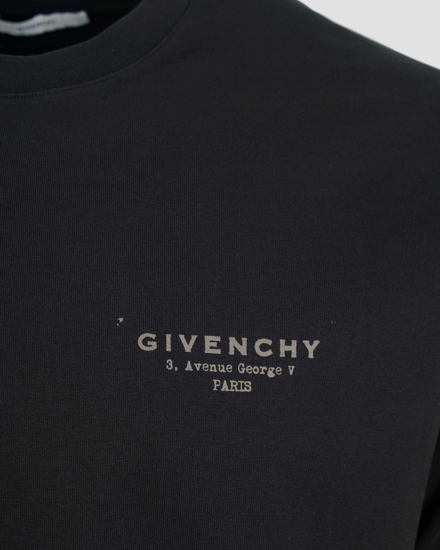 Cotton T-Shirt With GIVENCHY Logo in Black