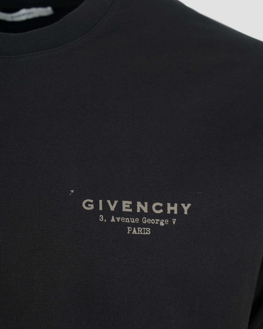 Cotton T-Shirt With GIVENCHY Logo in Black