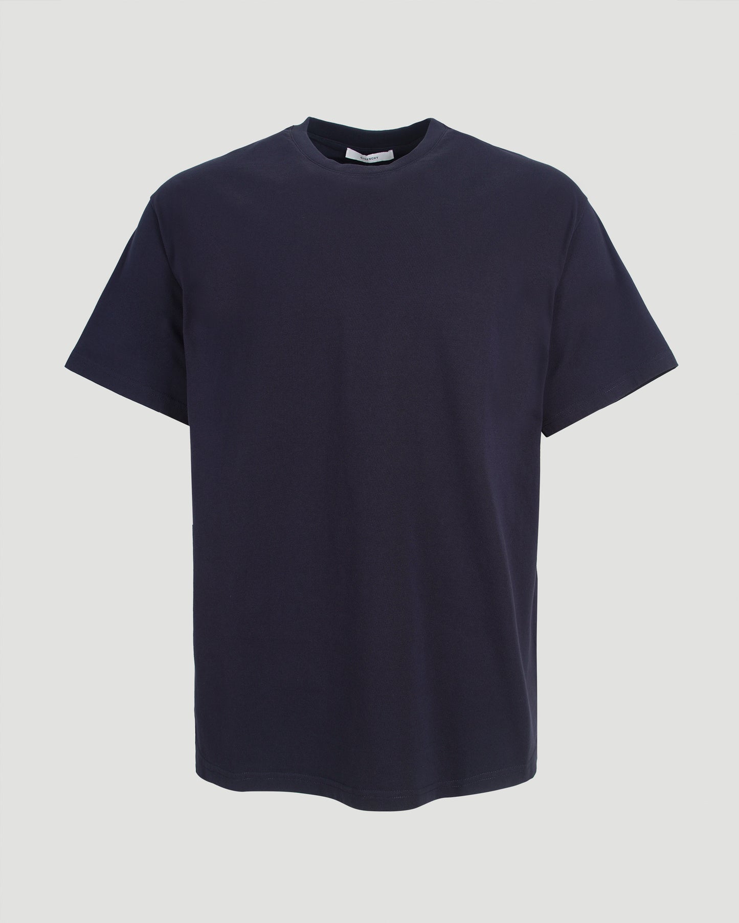 T-Shirt in Cotton With GIVENCHY Stamp Print in Navy