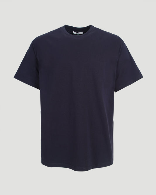 T-Shirt in Cotton With GIVENCHY Stamp Print in Navy