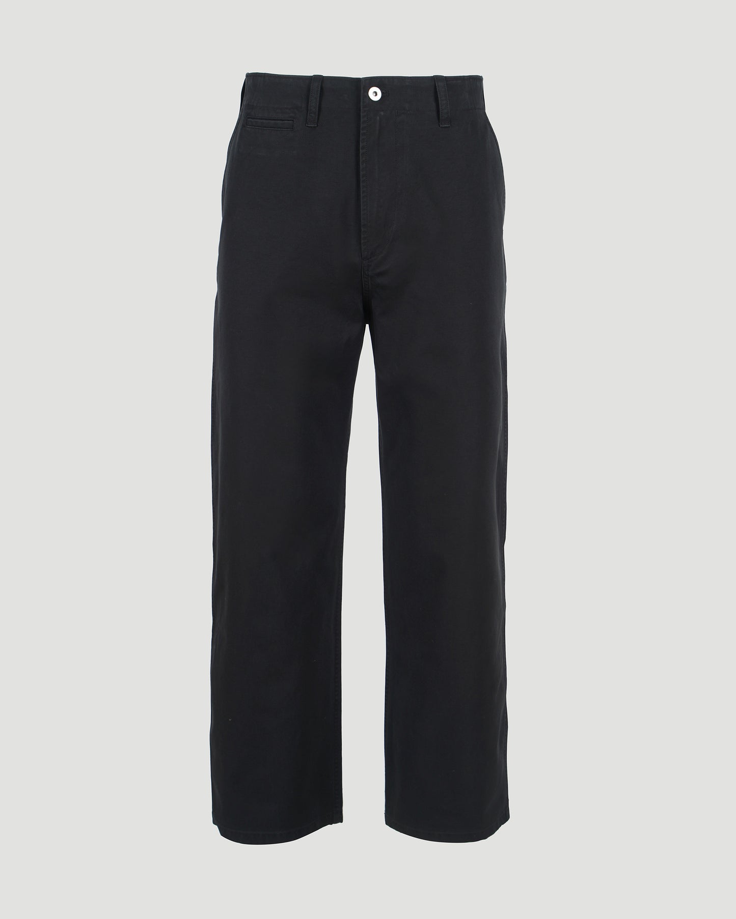 Cotton Trousers In Black