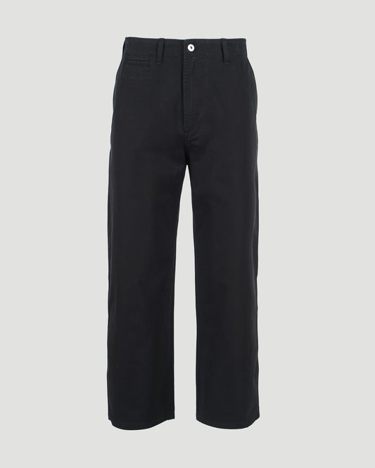 Cotton Trousers In Black
