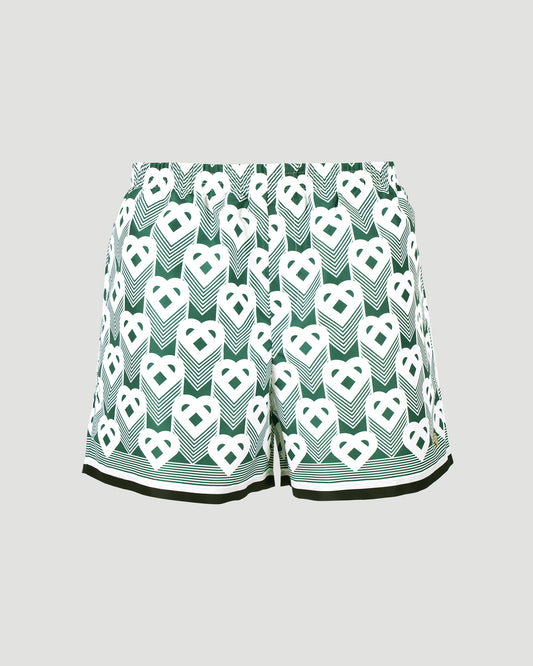 Heart Monogram Swim Shorts