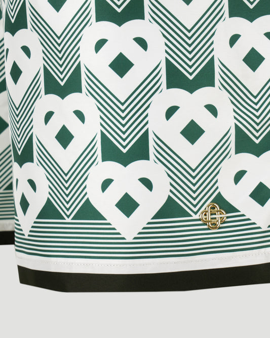 Heart Monogram Swim Shorts