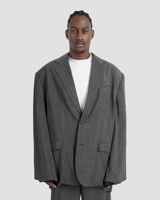 Balenciaga OVERSIZED BLAZER IN GREY — product photo 2