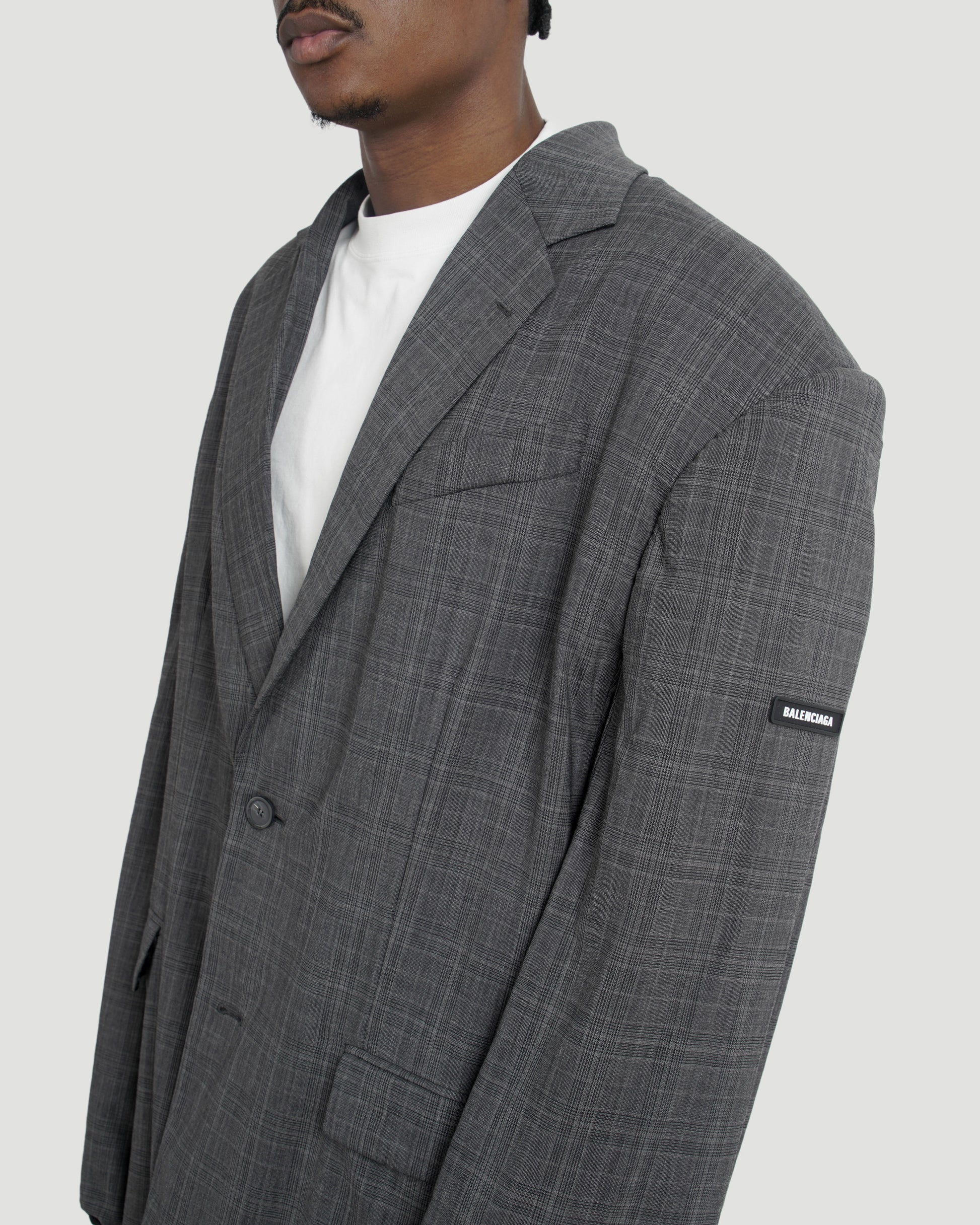 Balenciaga OVERSIZED BLAZER IN GREY — product photo 4