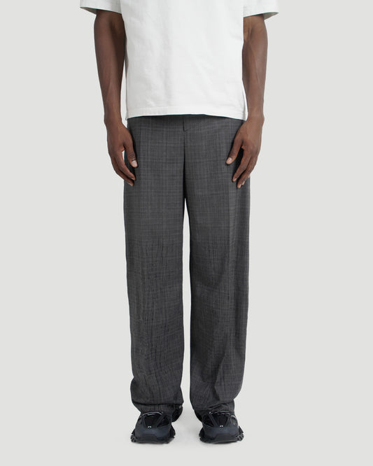 Grey Prince Of Wales Tailored Trousers